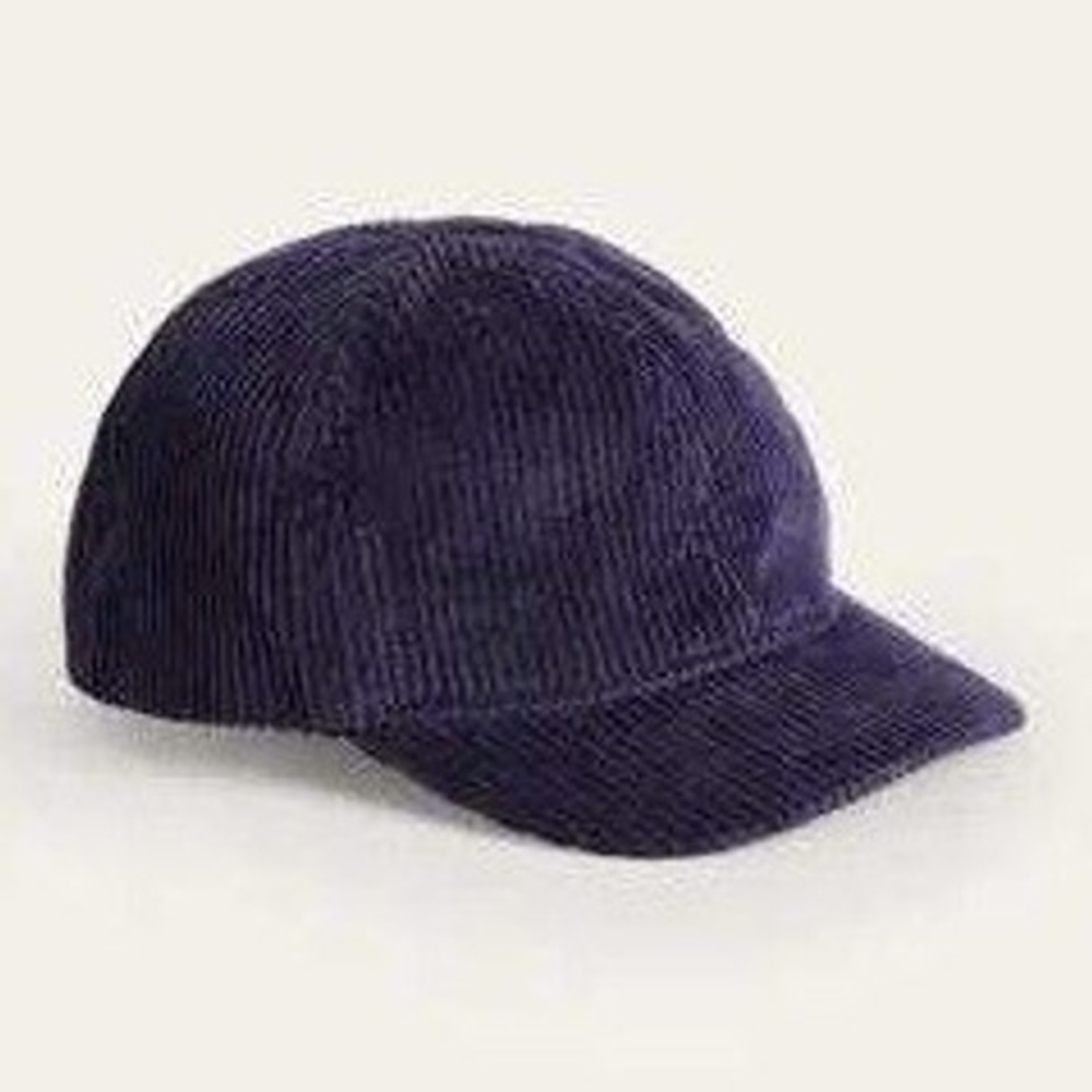 Boden Kids Navy Blue Corduroy Baseball Cap Hat 2-4Y 104cm Adjustable EUC